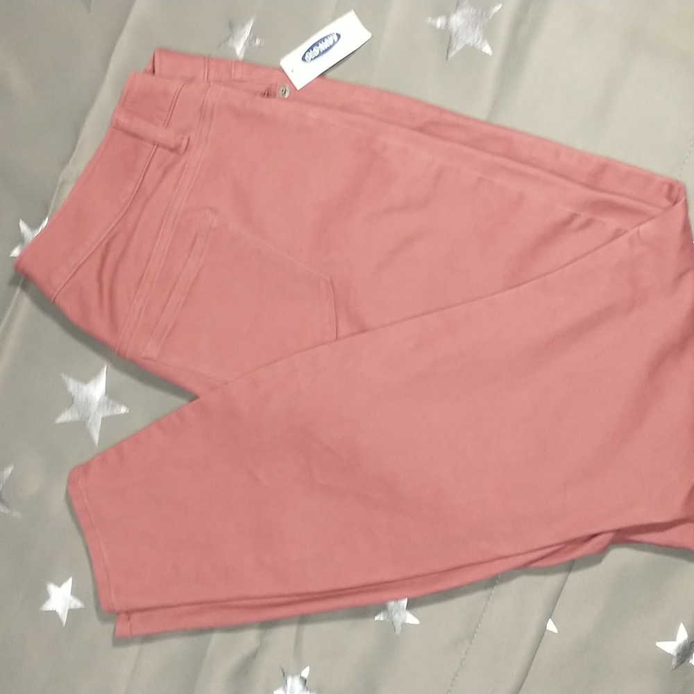 Old Navy Rockstar mid-rise pants - salmon